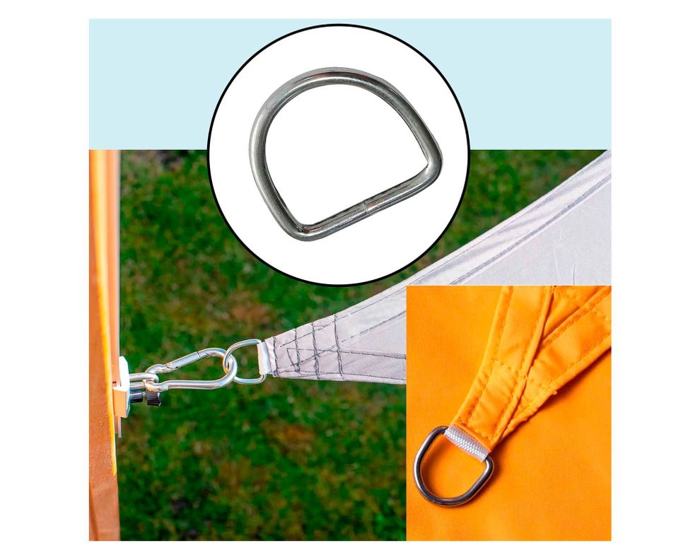 Argolla 4x25 mm 2 unidades Tipo D gris-2