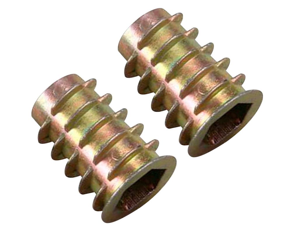 Inserto madera M6 x 10 2 unidades-0