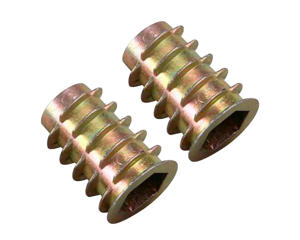 Inserto madera M8 x 12 mm Iridiscente 2 unidades-0