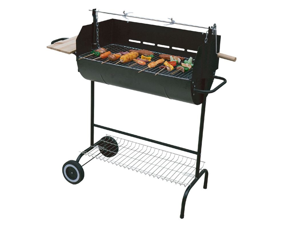 Parrilla a carbón medio tambor BM400-2