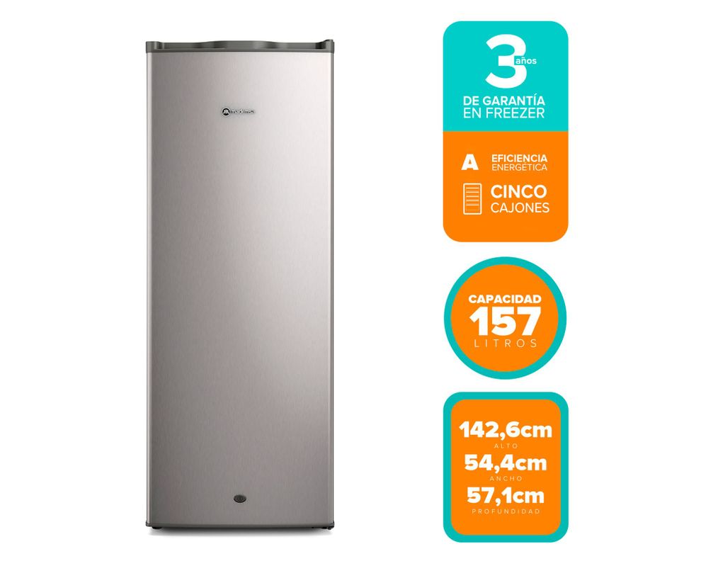 Freezer vertical 157 litros M265V inox-1