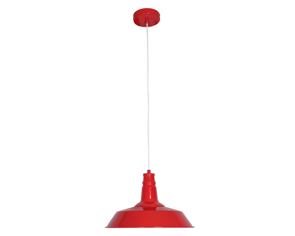 Lámpara colgar 1L E27 Alba rojo-0