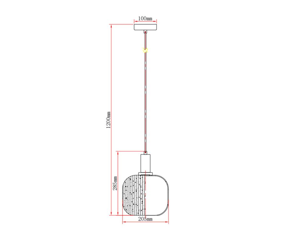 Lámpara colgar 1L E27 acero/vidrio-3