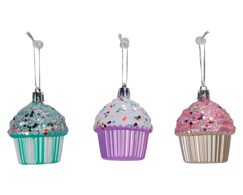 Colgante Cupcake 3 piezas