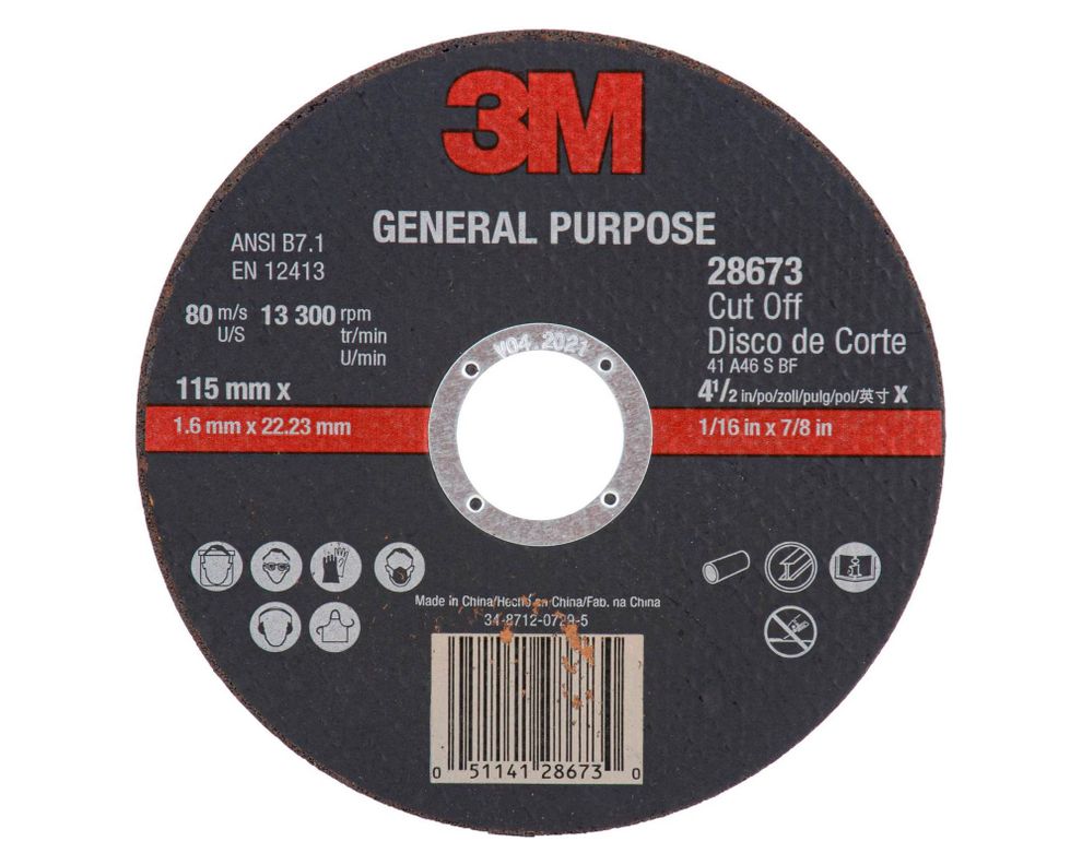 Disco de corte 1.588 mm Propósito General 28674-0