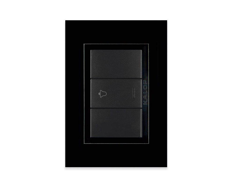 Timbre pulsador Zen basic armado negro-0