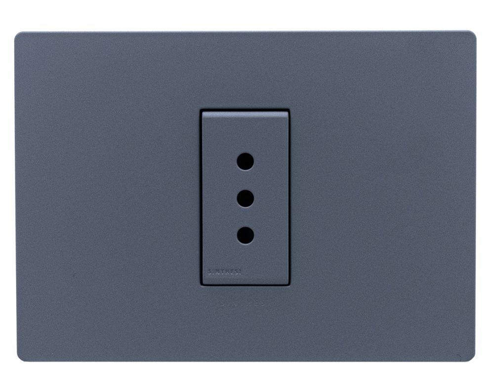 Toma corriente simple S33 10A 2500W cemento-0