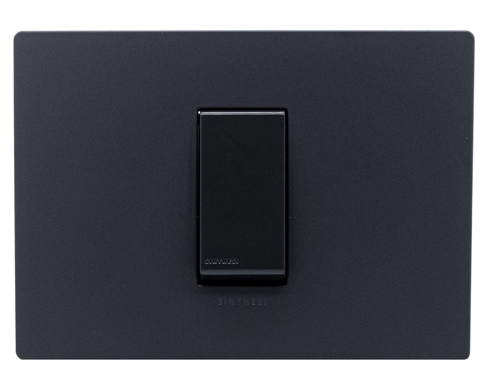 Pulsador placa armada Línea S32 noir mate-0