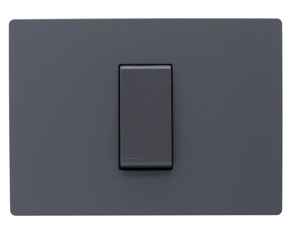 Pulsador placa armada Línea S32 grey mate-0