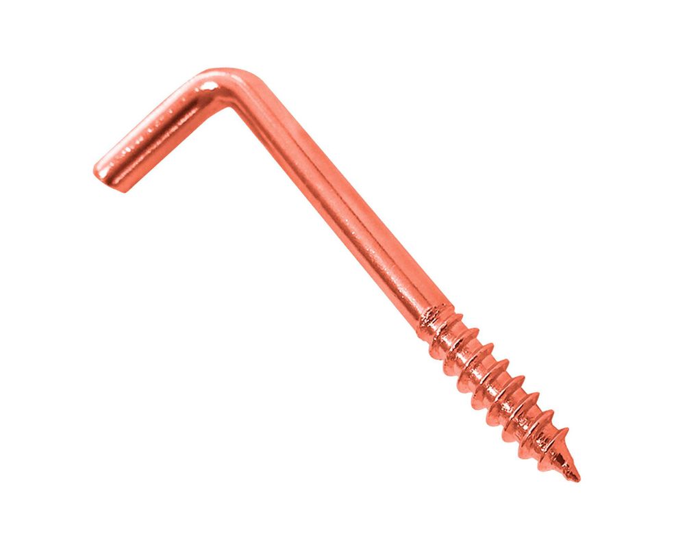 Tornillo escuadra 3.3 x 2'' cobrizado 5 unidades-1