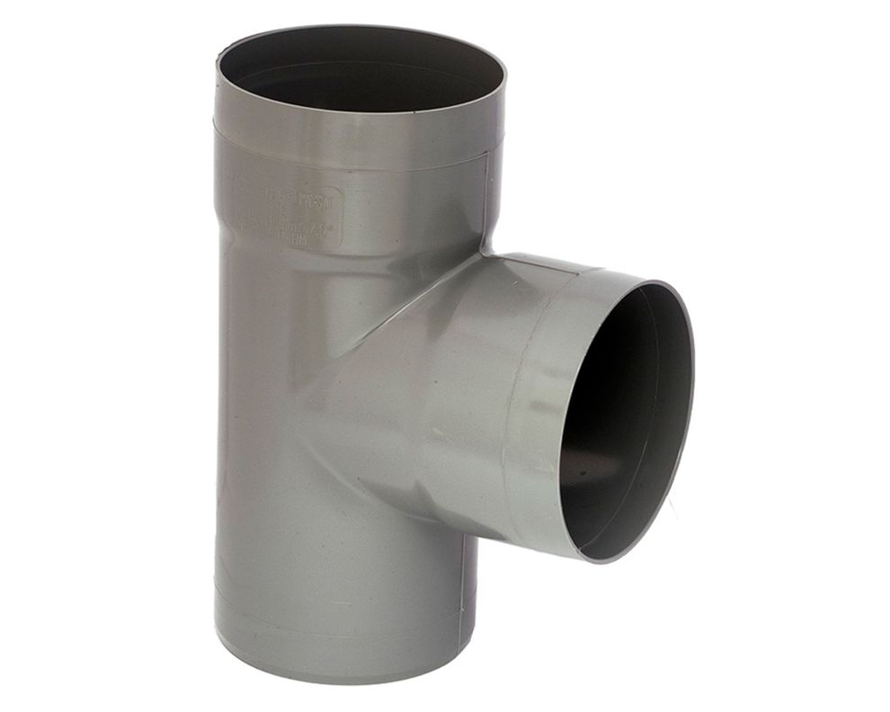 Tee sanitario PVC 50x50 mm gris-0