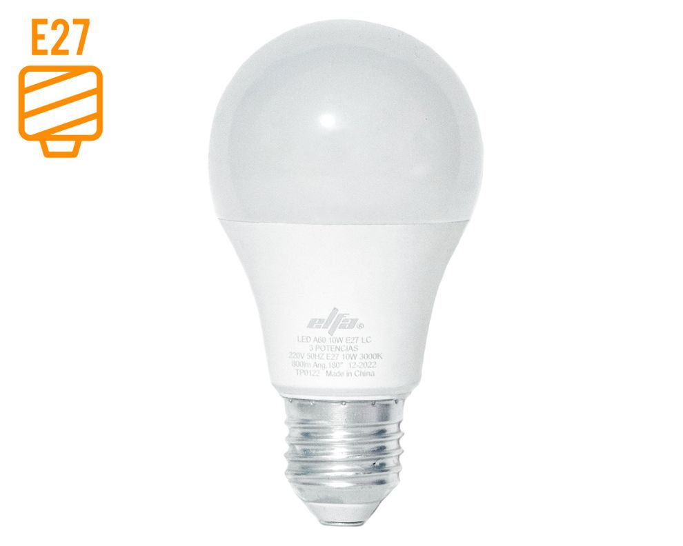 Ampolleta Led 10W E27 cálida blanco-0