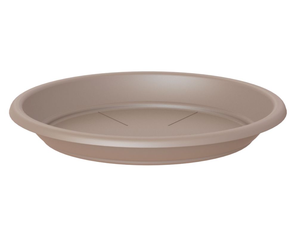 Plato plástico 15 cm Capri taupe-0
