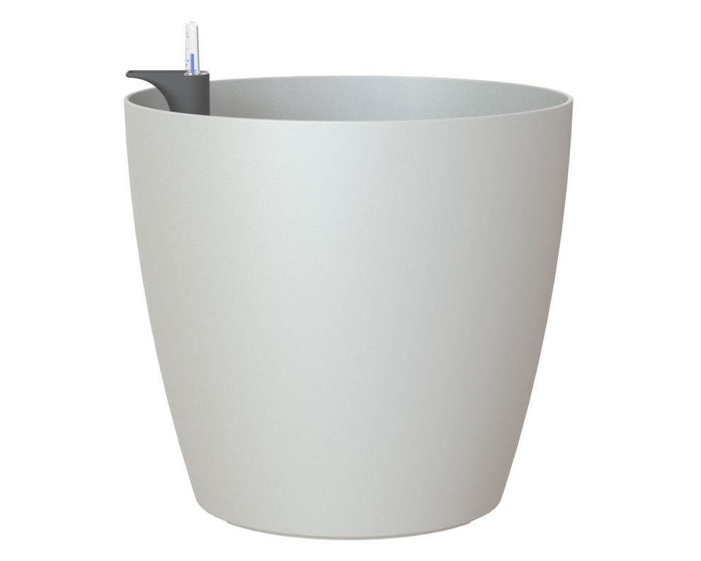Maceta 30 cm autorregante San Remo gris claro-0
