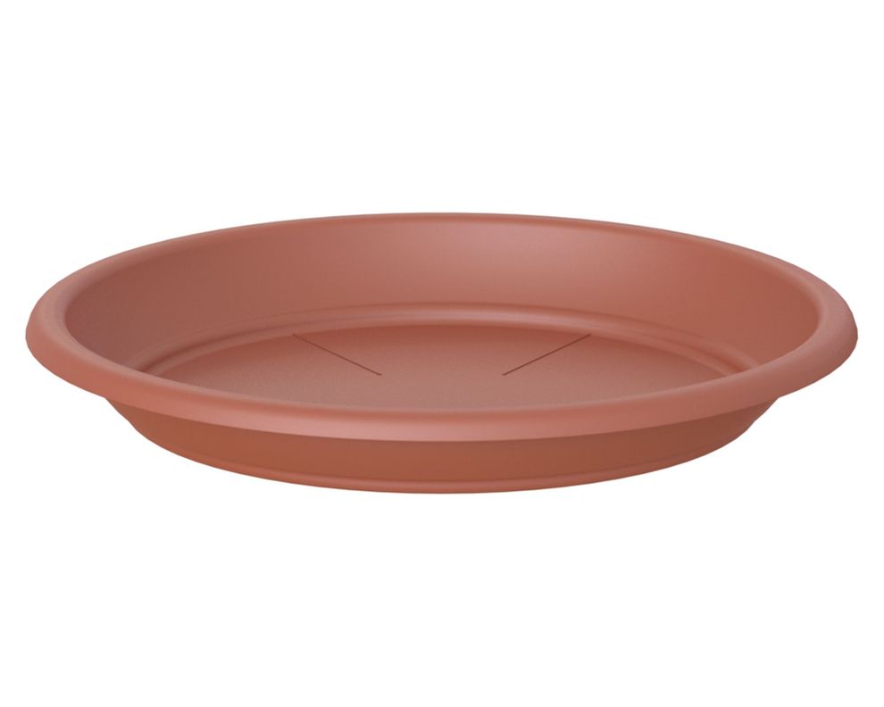 Plato plástico 22 cm Capri terracota-0