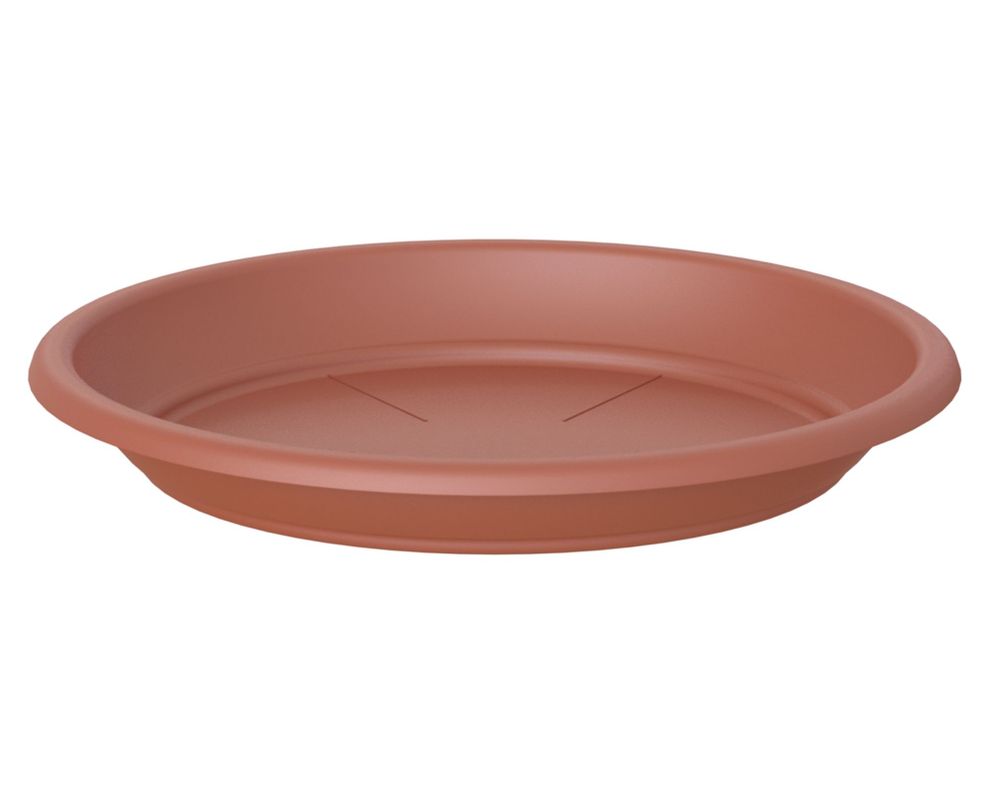 Plato plástico 30 cm Capri terracota-0