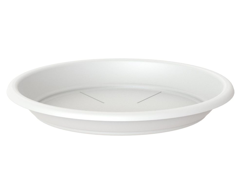 Plato plástico 35 cm Capri blanco-0