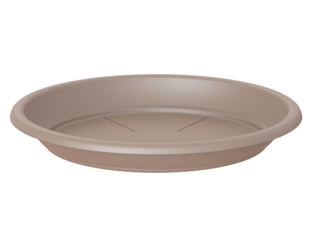 Plato plástico Capri taupe-0