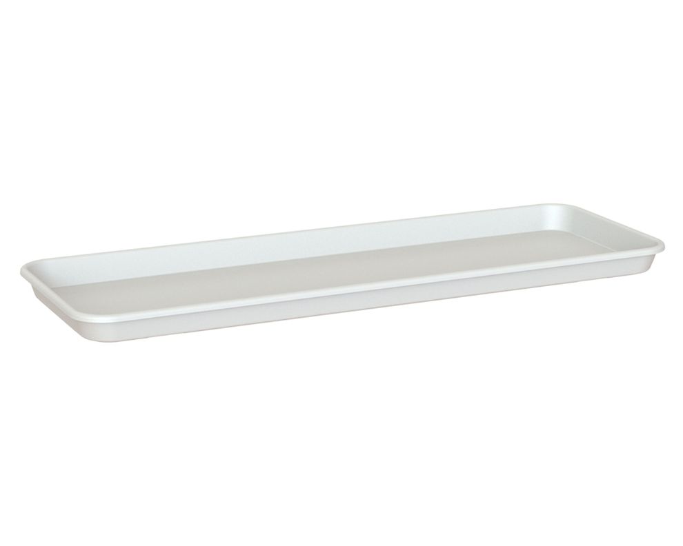 Plato plástico 19.5x50 cm Capri blanco-0
