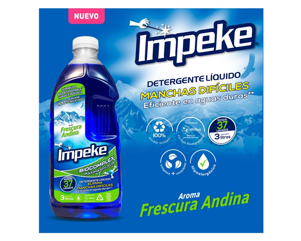 Detergente 3 litros Frescura azul-1