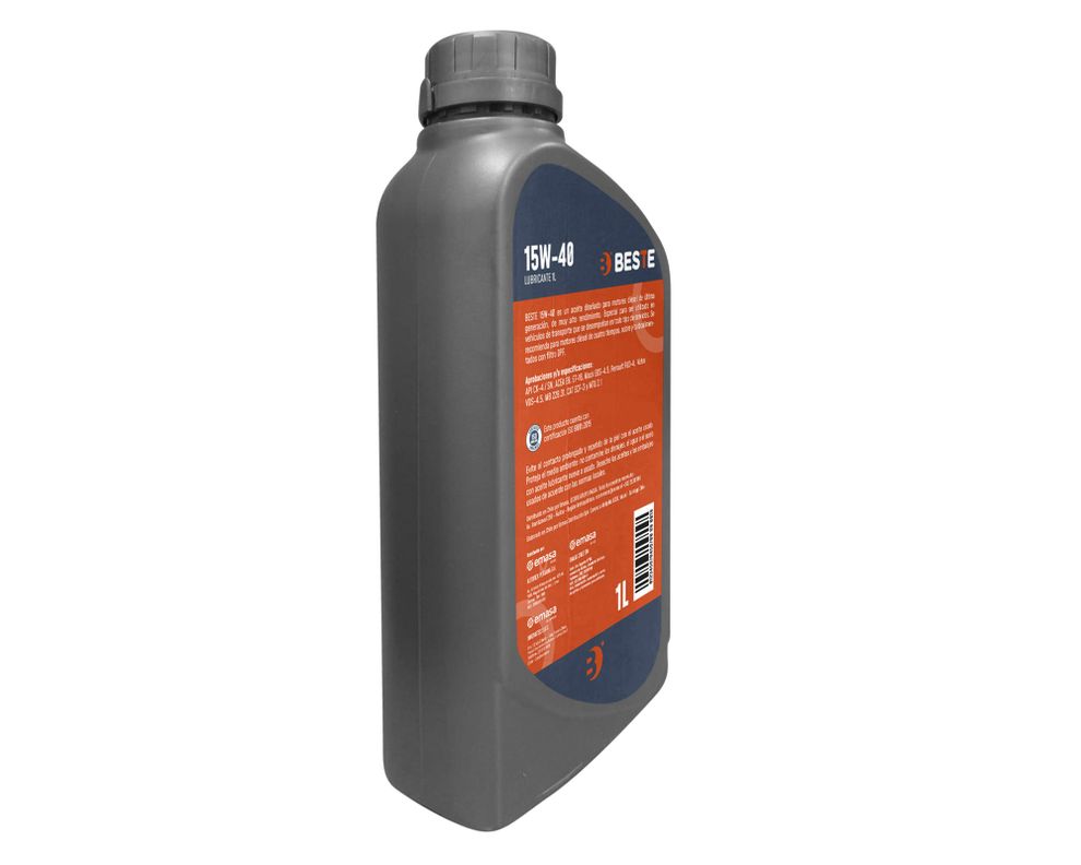 Aceite para auto 1 litro 15W40 Api CK4 gris-1