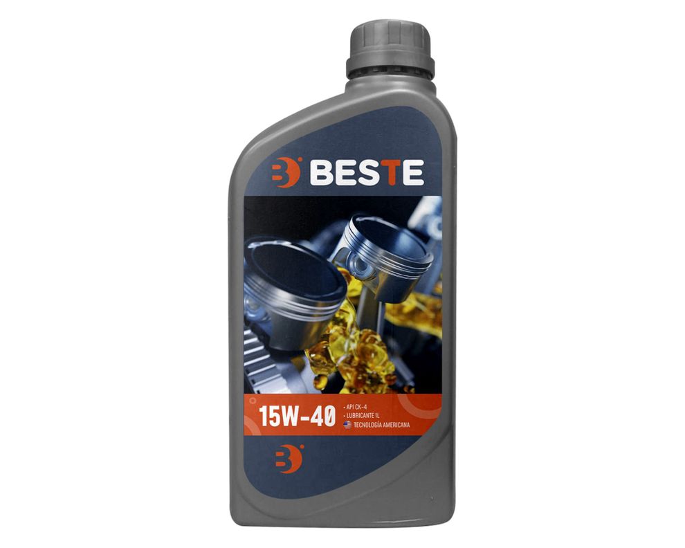 Aceite para auto 1 litro 15W40 Api CK4 gris-0
