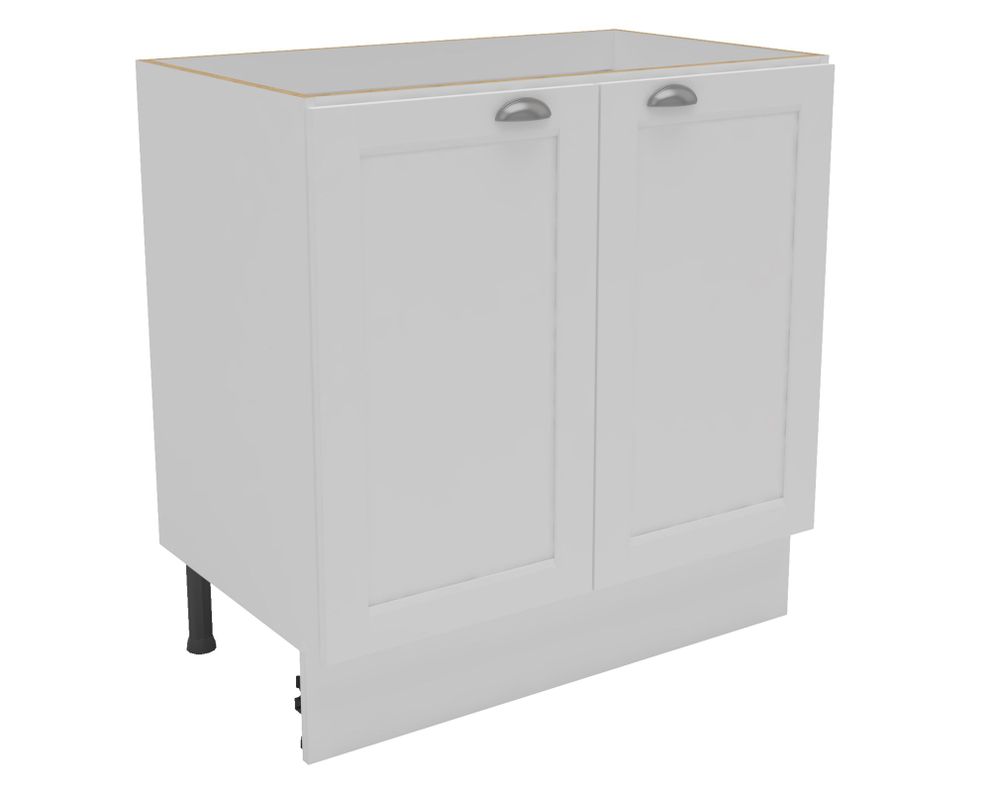 Mueble base cocina 80 cm 2 puertas Premier blanco-1