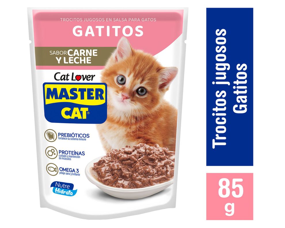 Alimento húmedo gato cachorro 85 gr carne y leche-0