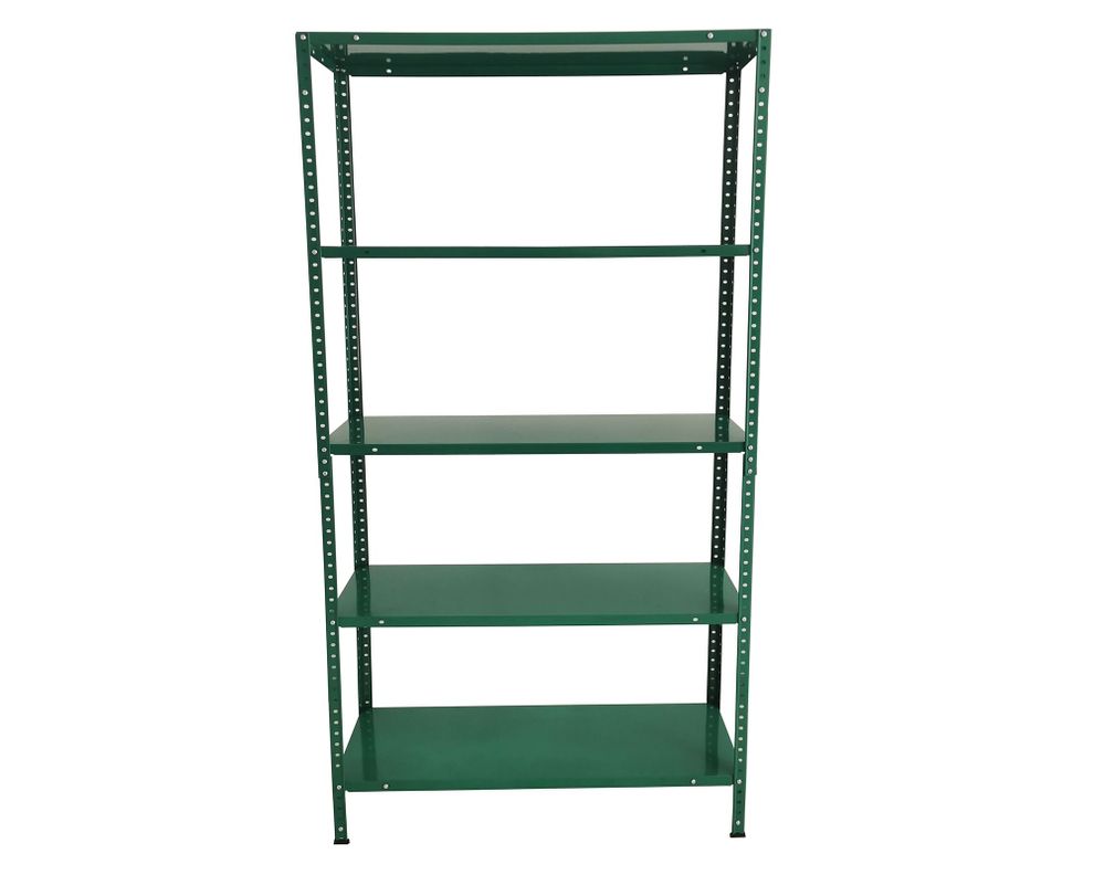 Estante metálico 5 niveles verde 172x90x300 cm-0