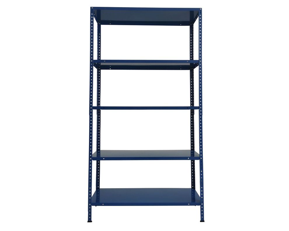 Estante metálico 5 niveles azul marino 172x90x30 cm-0