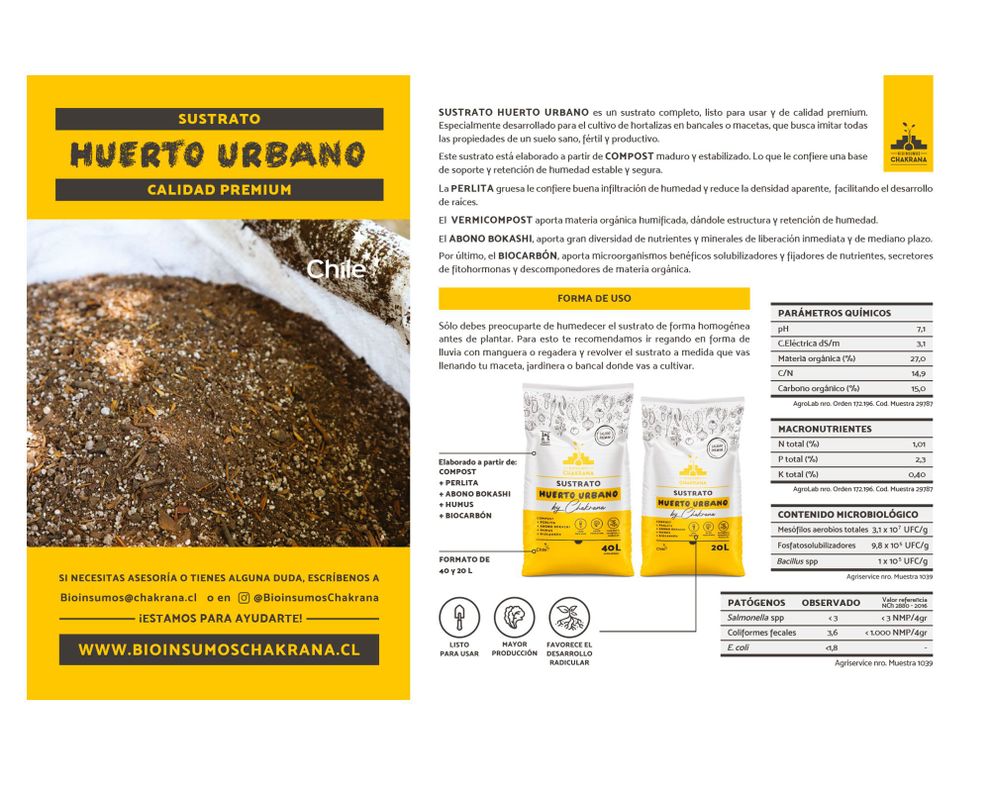 Sustrato Huerto Urbano 20 lt-1
