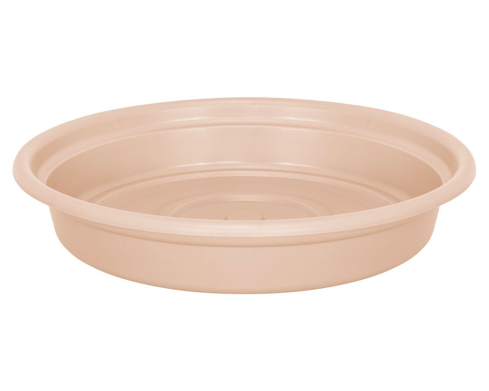 Plato base maceta Dura Kotta N° 10 rosa terra 3x25 cm-0
