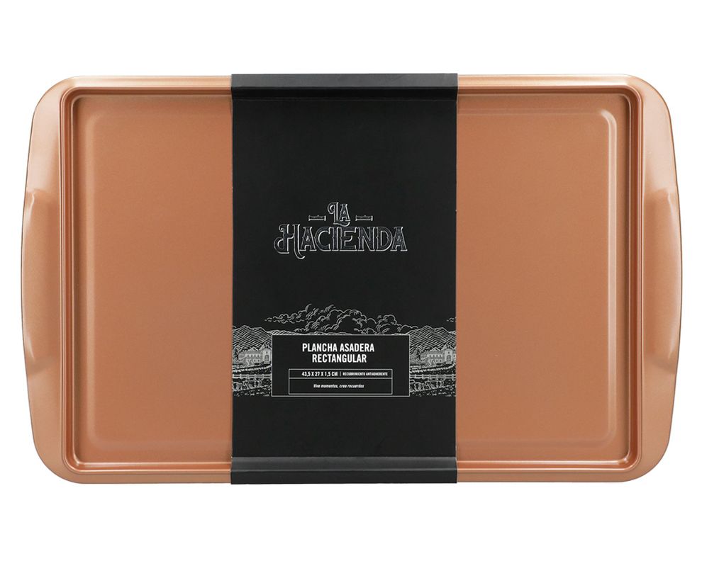 Asadera antiadherente 43.5x27 cm-3