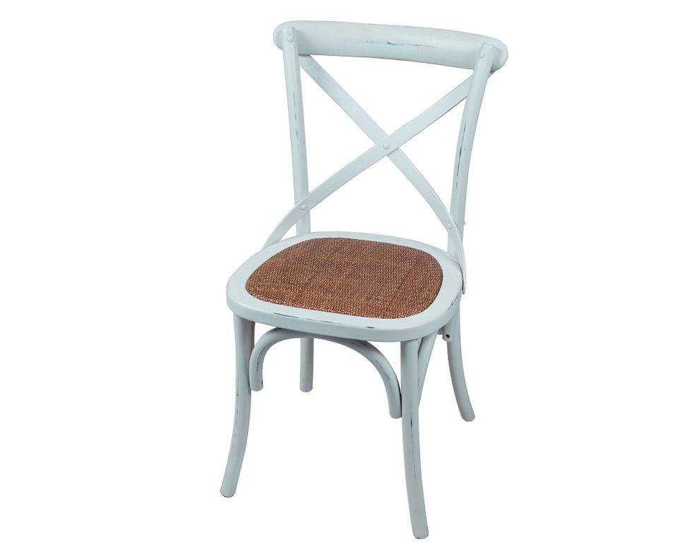 Silla Rustic 2.0 blanco Antique 88x49x54 cm-1