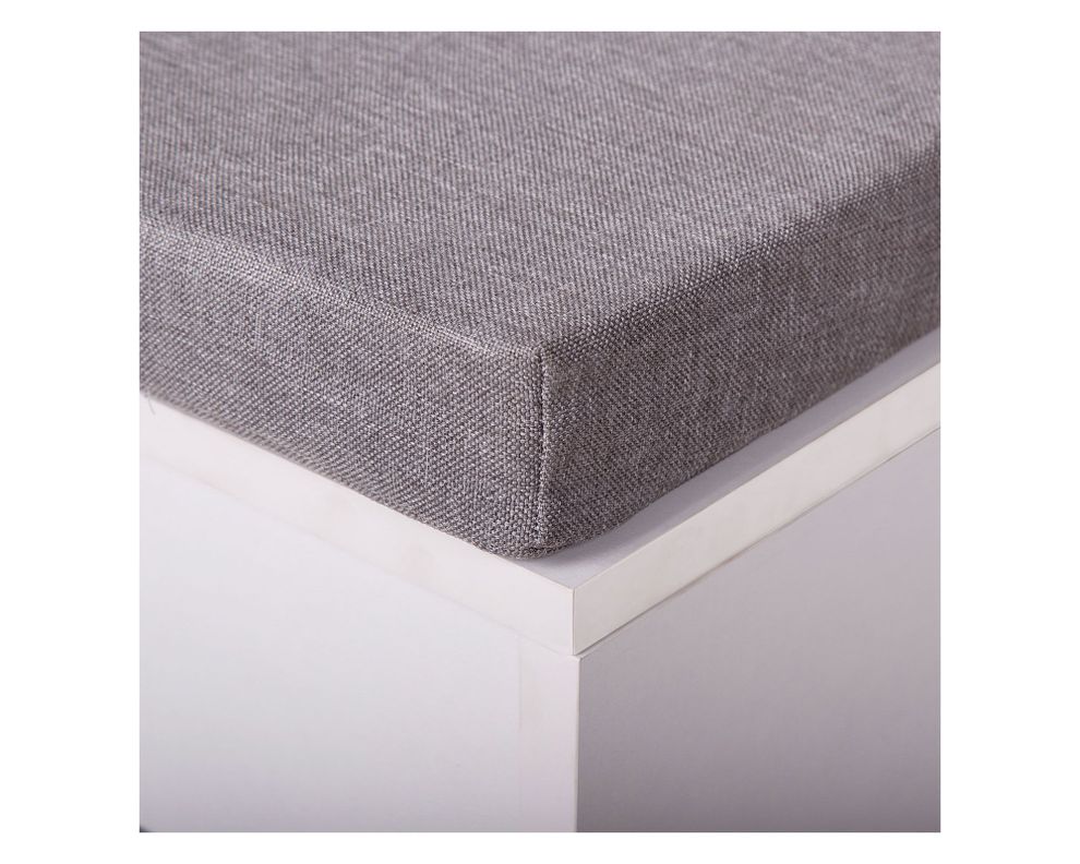 Banca zapatera 48x80x30 cm blanco/gris-3