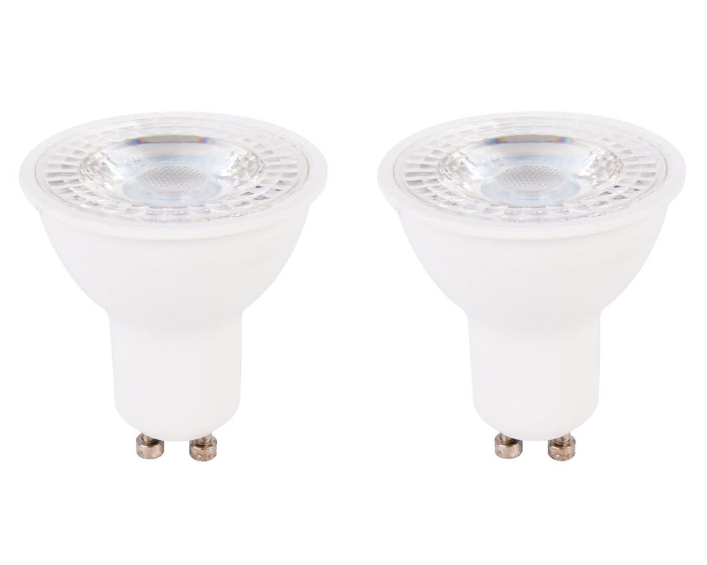 Ampolleta LED 6W GU10 luz cálida 2 unidades-0
