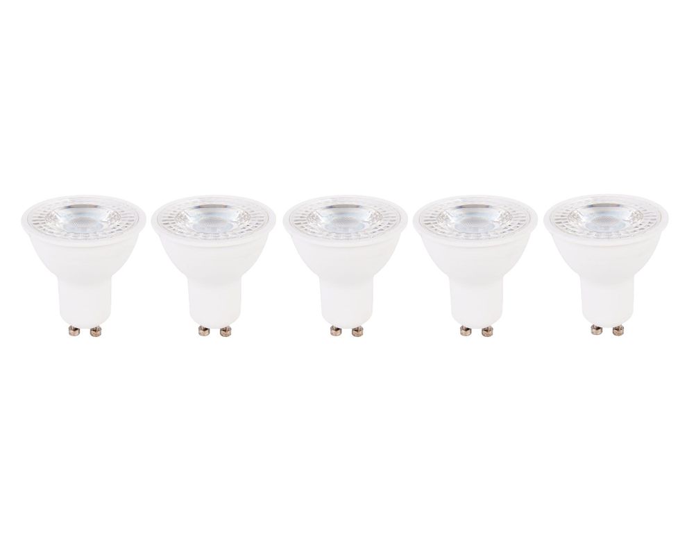 Ampolleta LED 6W GU10 luz cálida 5 unidades-0