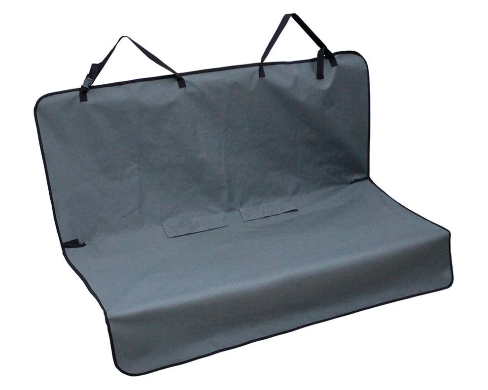Cobertor asiento trasero auto 120x142 cm gris-0