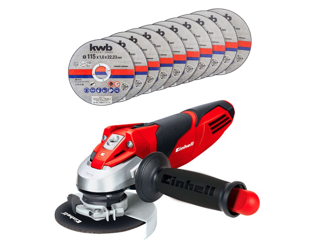 Esmeril angular TE-AG 115/750W DP + 10 discos KWB-0