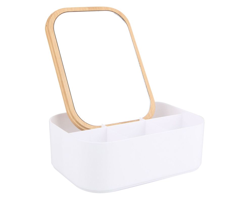 Organizador maquillaje caja cuadrada-0
