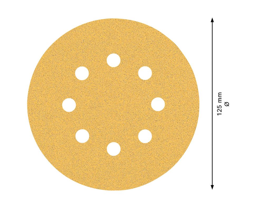 Disco de lija 125 mm Expert C470 grano 80 pack 5 unidades-5
