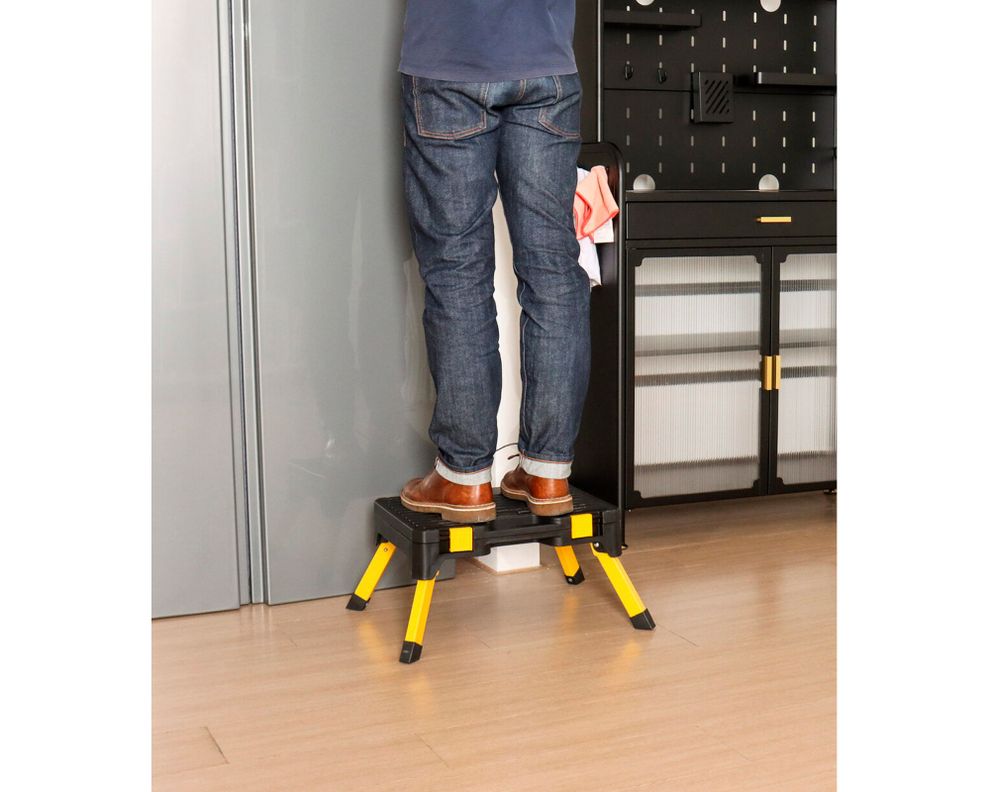 Banquito plegable 150 kg organizador-4