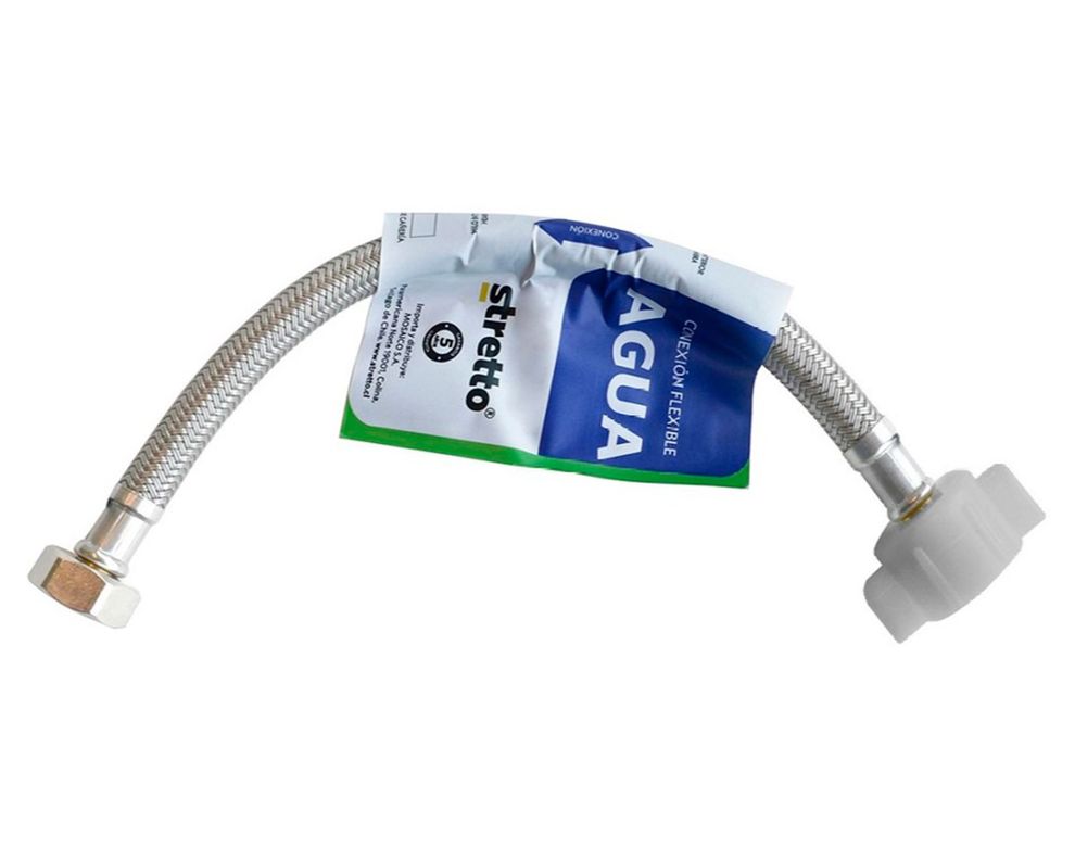 Flexible agua sanitario vinilo HI-HI 1/2x7/8" 40 cm-0
