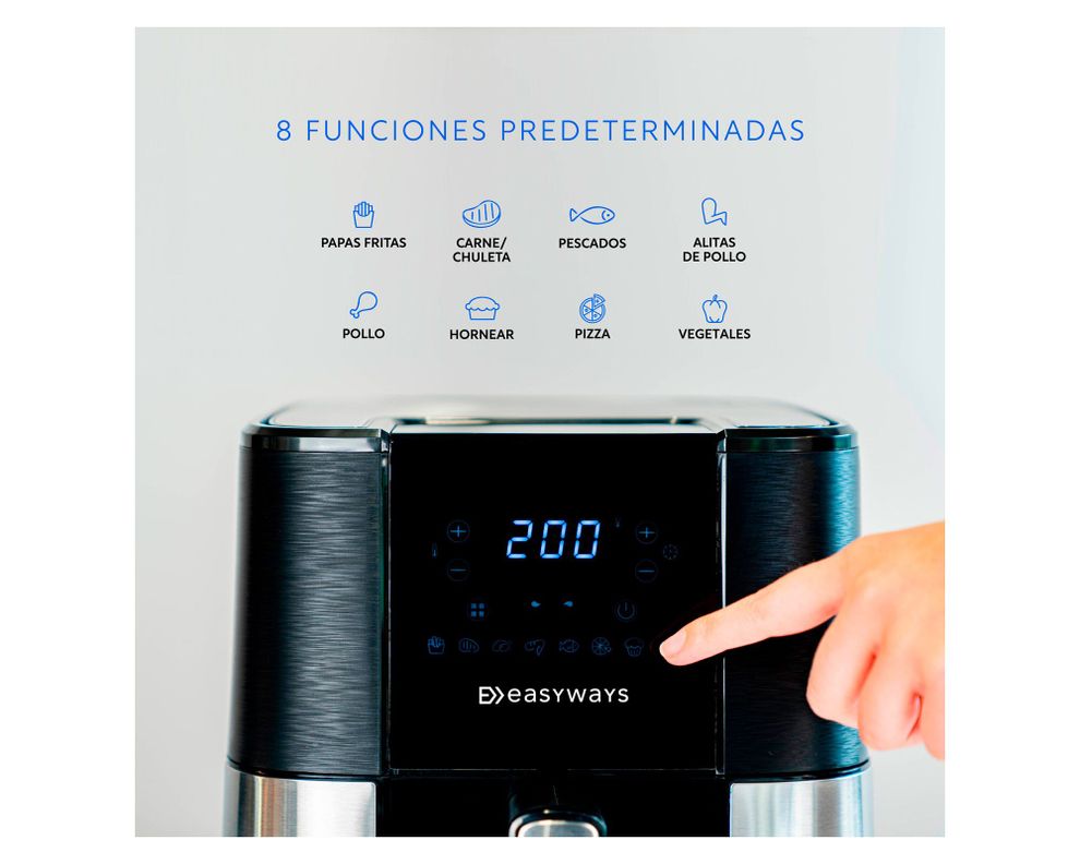 Freidora de aire 5.5 litros Air Fryer Chic-9