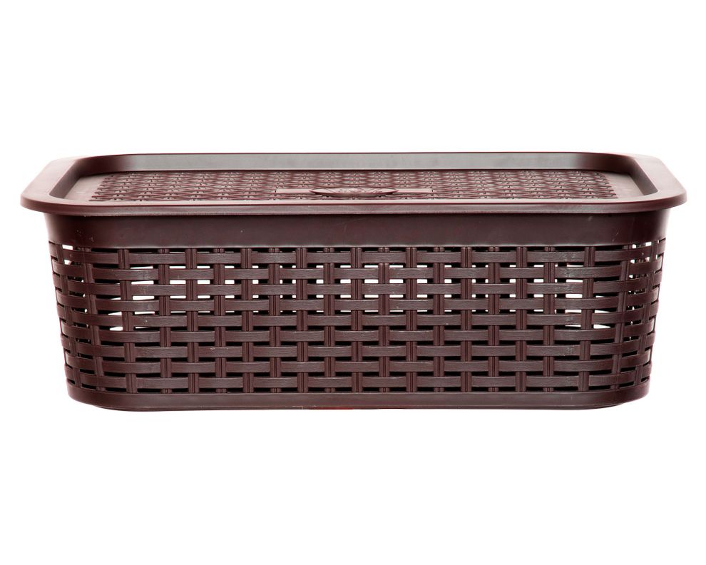 Canasto organizador Tavarua café plástico 13 lt-0