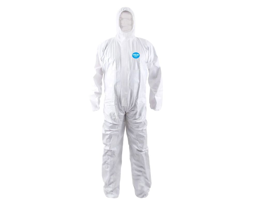 Buzo desechable Steelgen L blanco-0