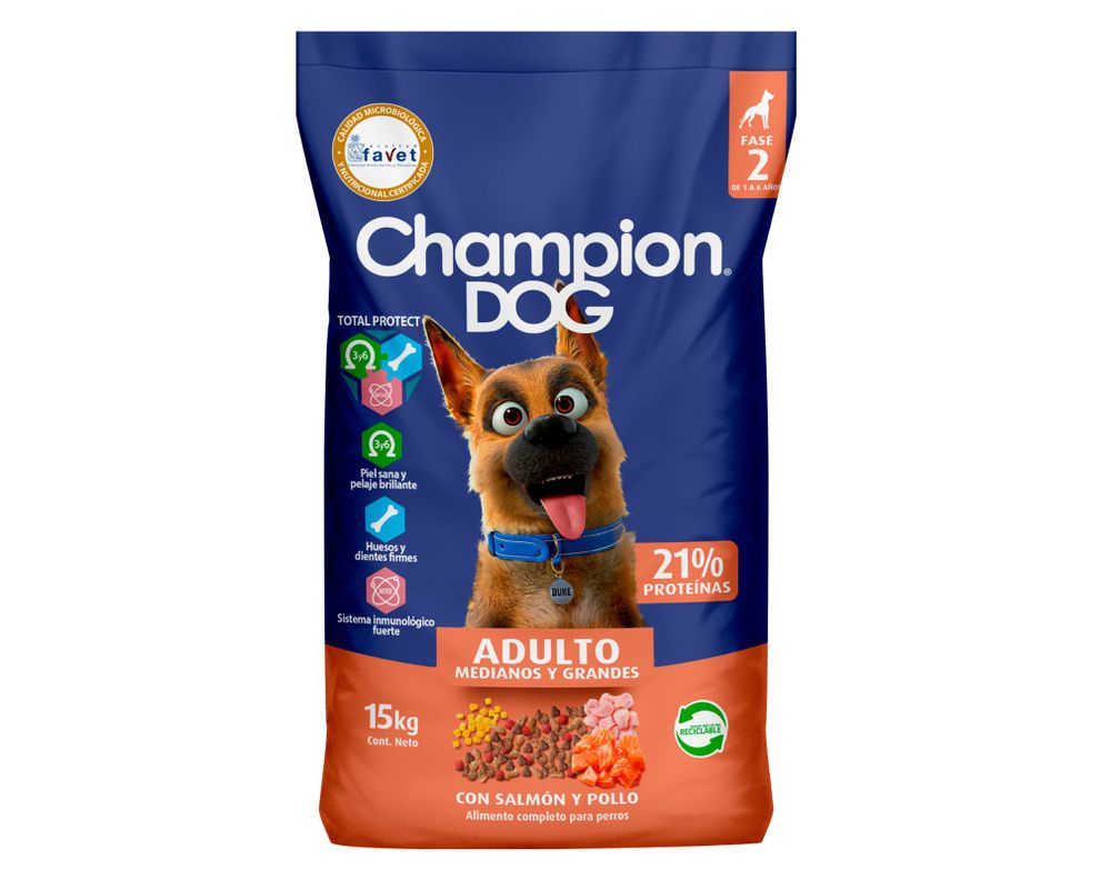 Alimento perro sabor Salmón y pollo 15 kg-0