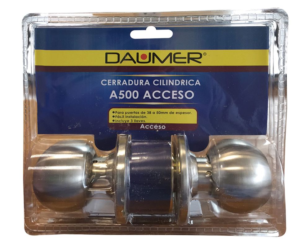 Cerradura pomo cilíndrica acceso A-500-0