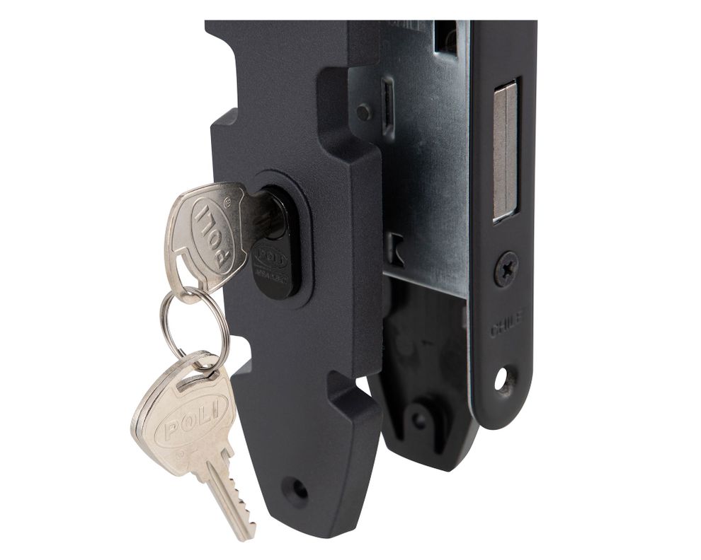 Cerradura embutida Nórdica Oval B40 oficina/dormitorio-1