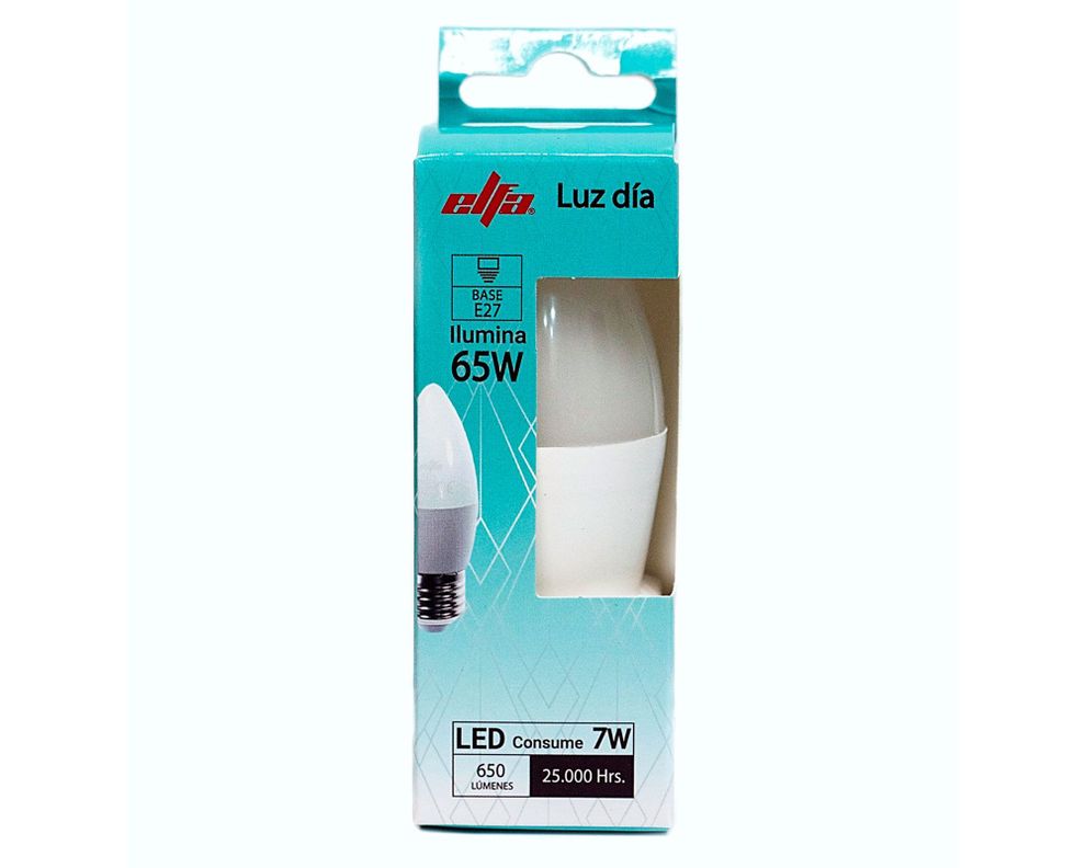 Ampolleta Led 6000K E27 Luz Día 7W-1